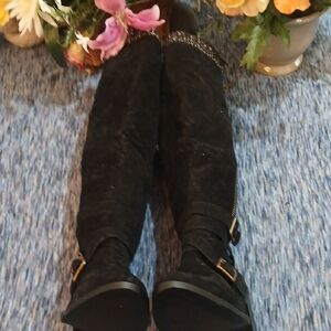 Chic Black Over the Knee Boots